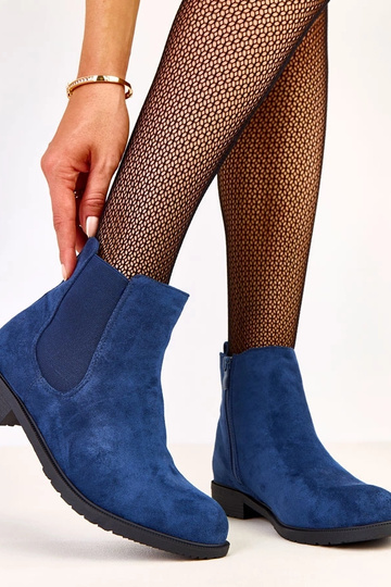 Stivaletti blu scuro flat... 2