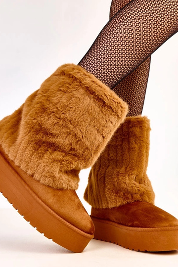 Stivali da neve marroni con... 2