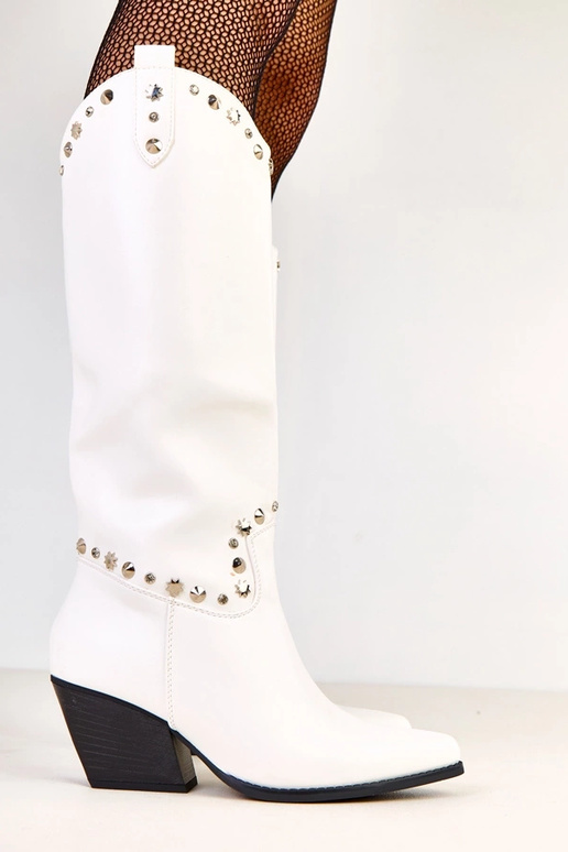 Stivali da cowboy bianchi da donna... Stivali da cowboy bianchi da donna...