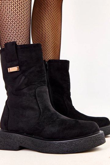 Stivaletti neri in ecopelle...