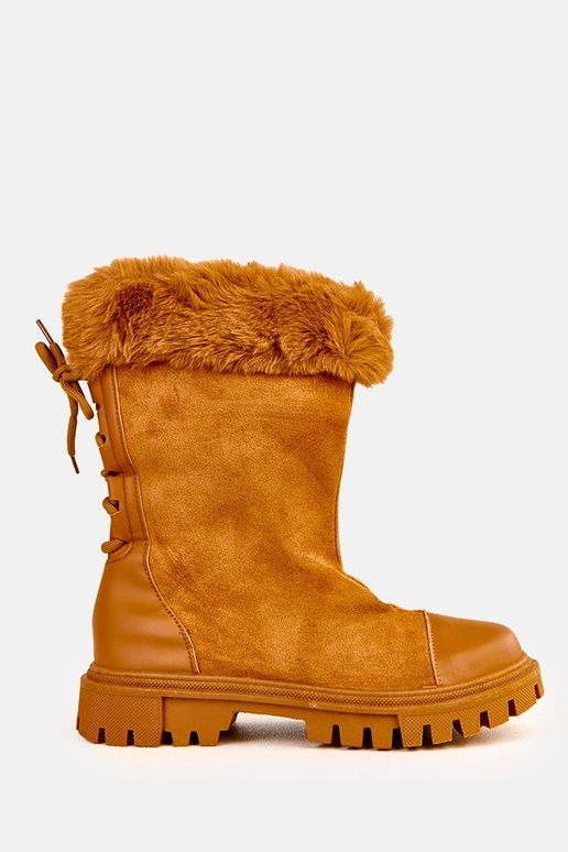 Stivaletti color sabbia con gambale...