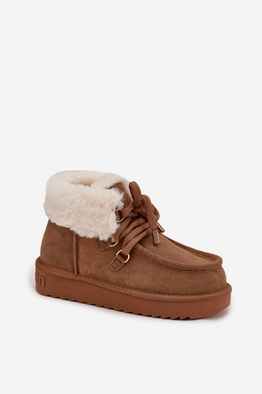 Stivali da neve FemminileAbilitatoturalnego dalla pelle scamosciatau D.Franklin DFSH375006 colore marrone