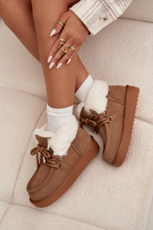 Stivali da neve FemminileAbilitatoturalnego dalla pelle scamosciatau D.Franklin DFSH375006 colore marrone