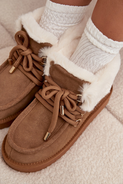 Stivali da neve FemminileAbilitatoturalnego dalla pelle scamosciatau D.Franklin DFSH375006 colore marrone