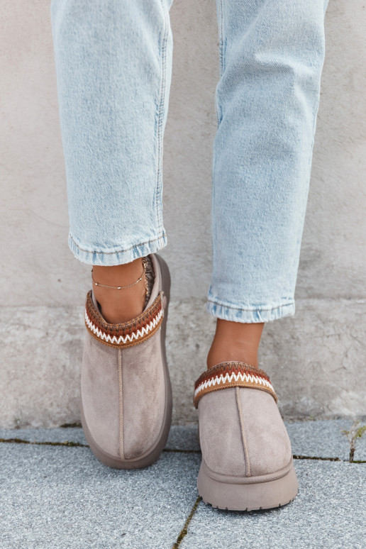 Stivali da neve da donna bassi con cinturini mobili e ricami, con plateau di colore sabbia Lyrisse Stivali da neve da donna bassi con cinturini mobili e ricami, con plateau di colore sabbia Lyrisse