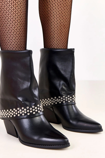 Stivali cowboy neri con...