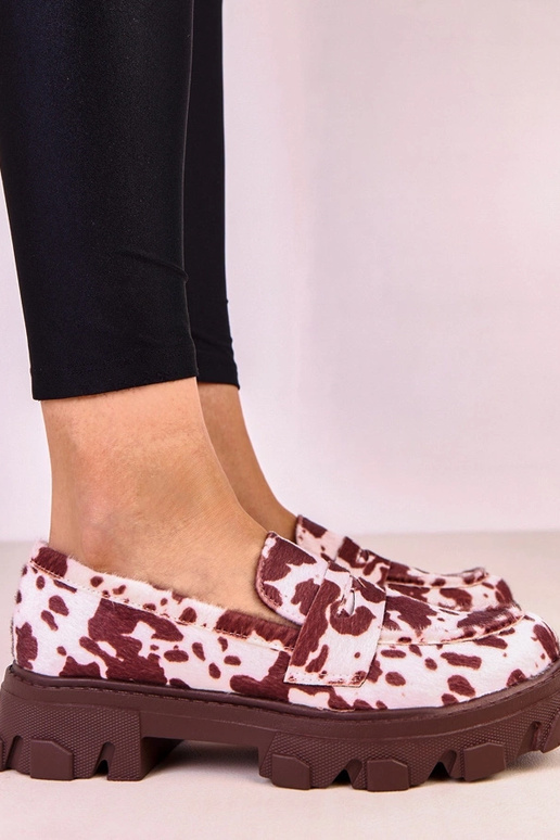 Mocassini marroni per donne con... Mocassini marroni per donne con...