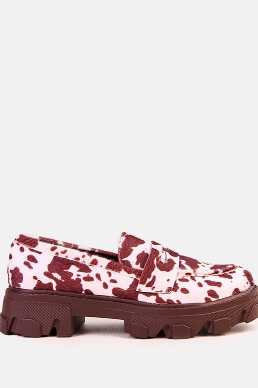 Mocassini marroni per donne con... Mocassini marroni per donne con...