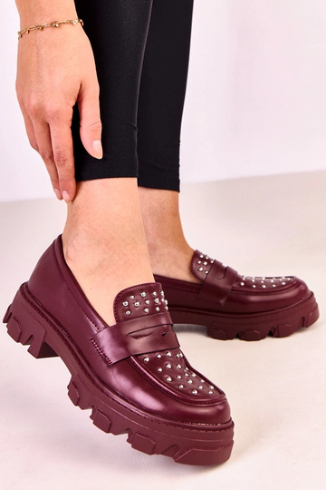 Mocassini bordeaux da donna...