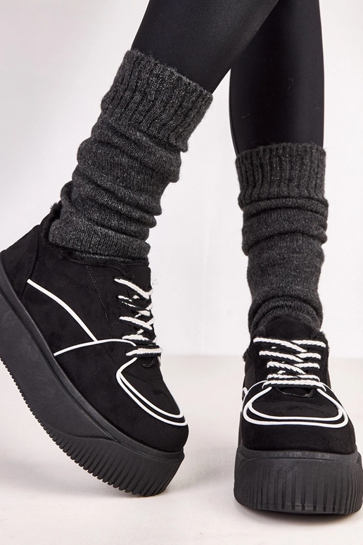 Scarpe sportive nere calde con...