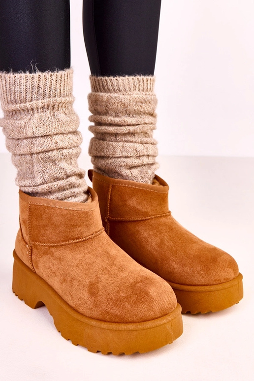 Stivali da neve bassi marroni in... Stivali da neve bassi marroni in...