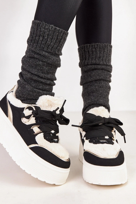 Sneakers riscaldati neri con...