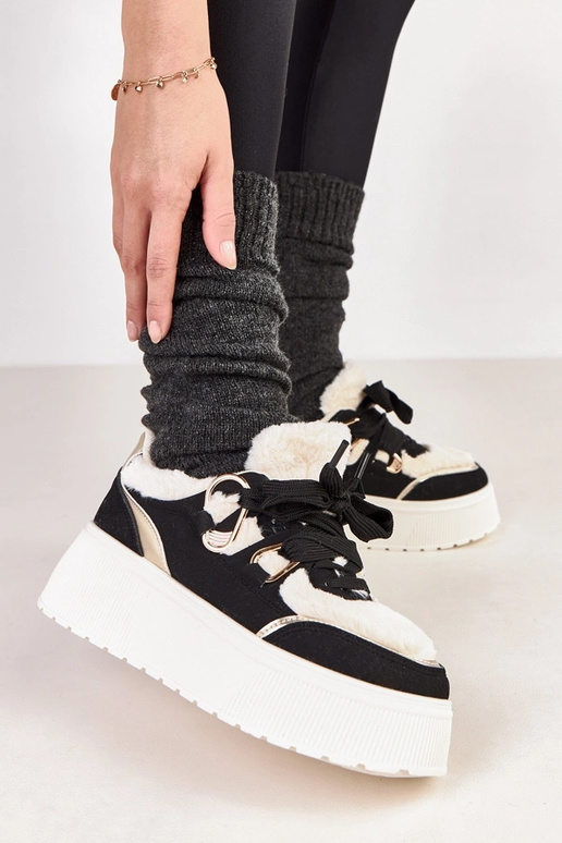 Sneakers riscaldati neri con...