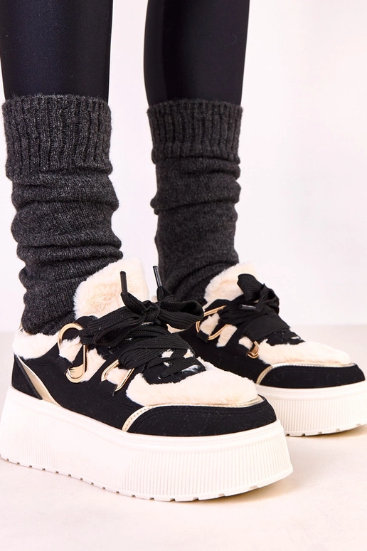 Sneakers riscaldati neri con...