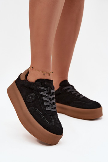Scarpe modello sneakers Femminile con una piattaforma Big Star SS274761 colore nero 2