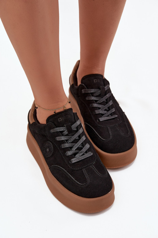 Scarpe modello sneakers Femminile con una piattaforma Big Star SS274761 colore nero