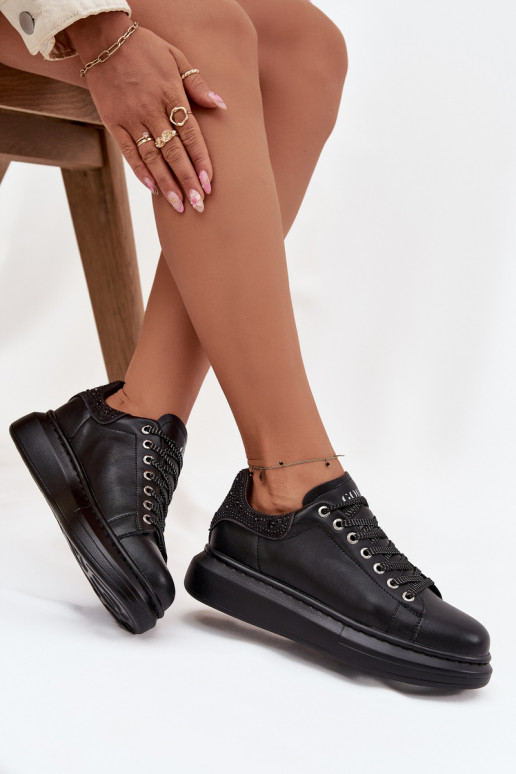 Scarpe modello sneakers FemminileAbilitatoturalnej Skóry GOE OO2N4004 colore nero