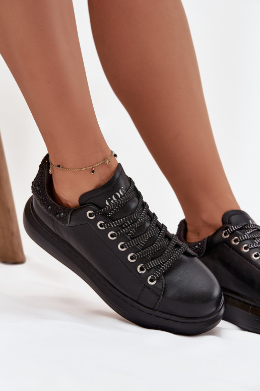 Scarpe modello sneakers FemminileAbilitatoturalnej Skóry GOE OO2N4004 colore nero