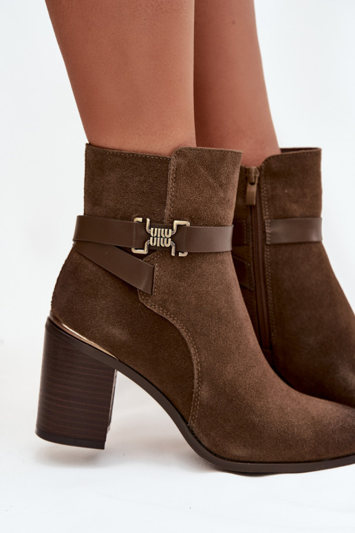 Stivali da donnaAbilitatoturalnego dalla pelle scamosciatau con i tacchi riscaldamento Sergio Leone BT25384-S colore kaki Stivali da donnaAbilitatoturalnego dalla pelle scamosciatau con i tacchi riscaldamento Sergio Leone BT25384-S colore kaki