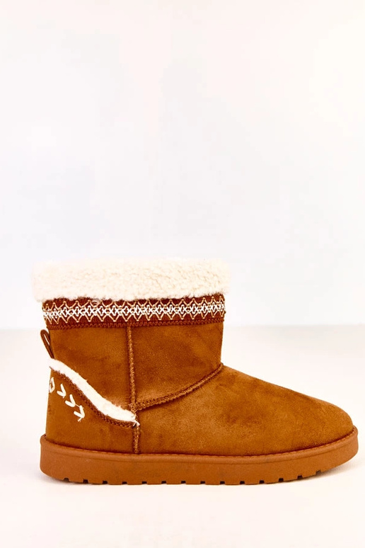 Stivali da neve caramello bassi con... Stivali da neve caramello bassi con...