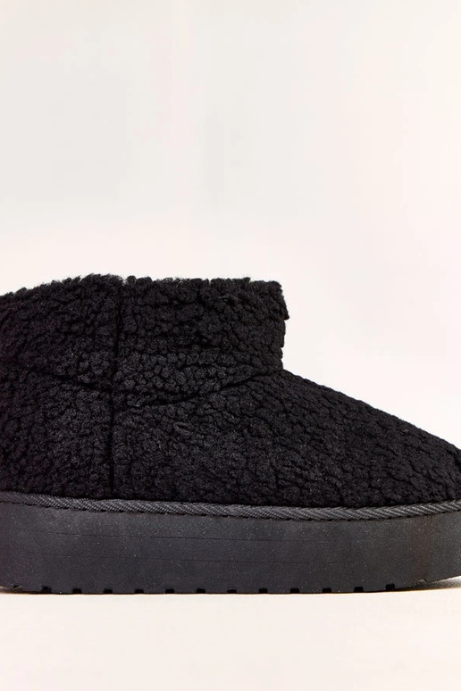 Stivali da neve neri con gambale in... Stivali da neve neri con gambale in...