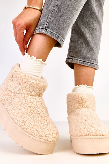 Stivali da neve beige con... 2