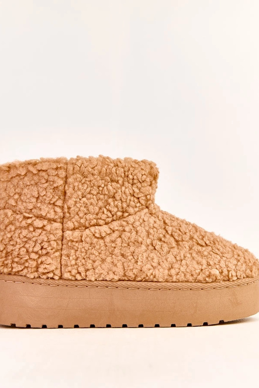 Stivali da neve marroni chiari con... Stivali da neve marroni chiari con...