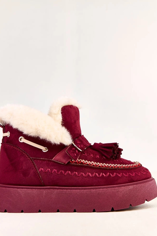 Stivali da neve bordeaux su... Stivali da neve bordeaux su...