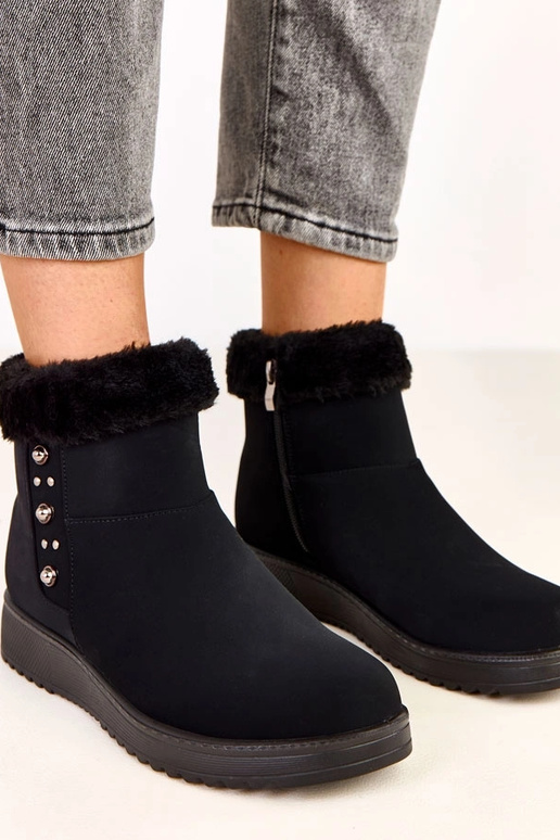 Stivaletti riscaldati neri in... Stivaletti riscaldati neri in...