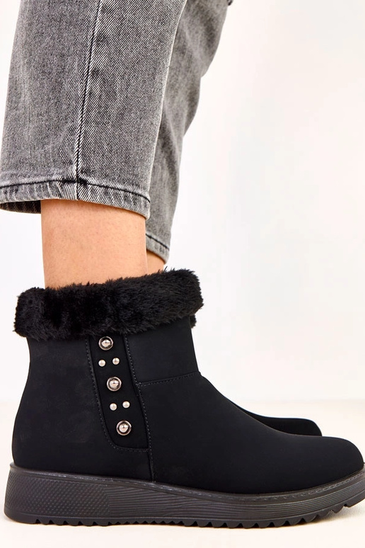 Stivaletti riscaldati neri in... Stivaletti riscaldati neri in...