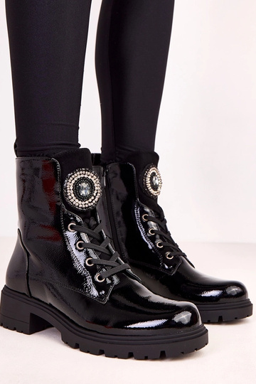 Stivali bassi in vernice... 2