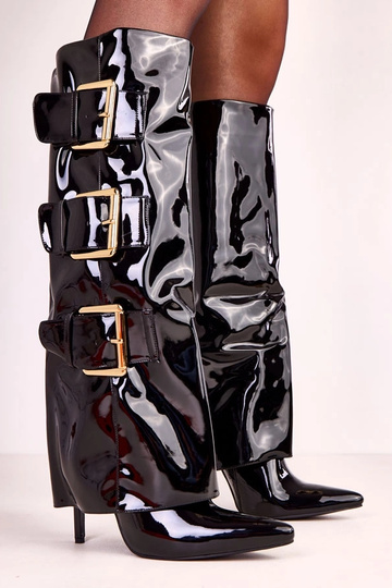 Stivali bassi in vernice...