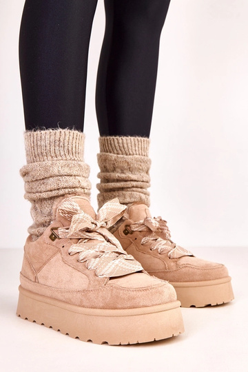 Scarpe basse calde marroni...