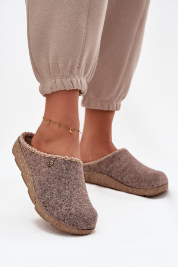 scarpe fatti in casa Pantofole Femminile Inblu ED000031 beige 2