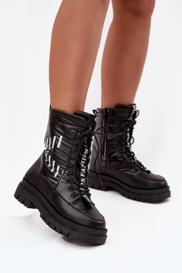 Doposci da donna con lacci Vinceza 23-34586 colore nero 2