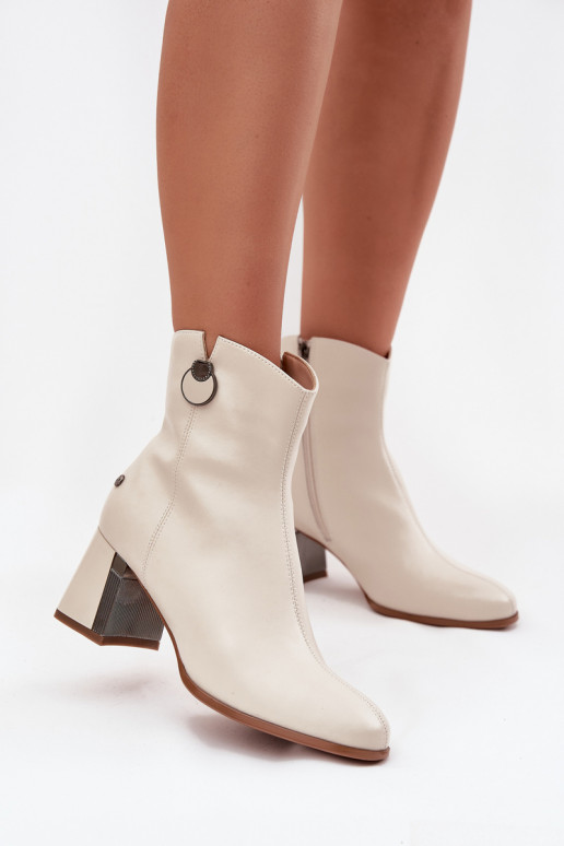 riscaldamento StivaliAbilitatoturalnej Skóry con i tacchi Deveciejka K7203-04 beige riscaldamento StivaliAbilitatoturalnej Skóry con i tacchi Deveciejka K7203-04 beige