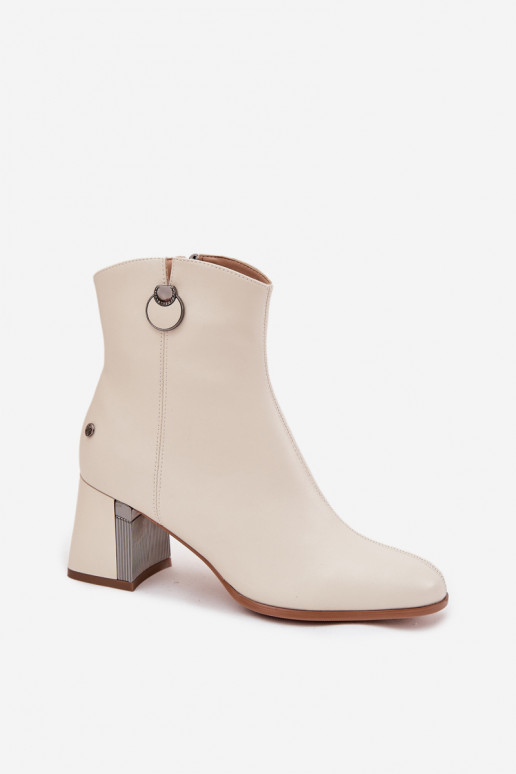 riscaldamento StivaliAbilitatoturalnej Skóry con i tacchi Deveciejka K7203-04 beige riscaldamento StivaliAbilitatoturalnej Skóry con i tacchi Deveciejka K7203-04 beige
