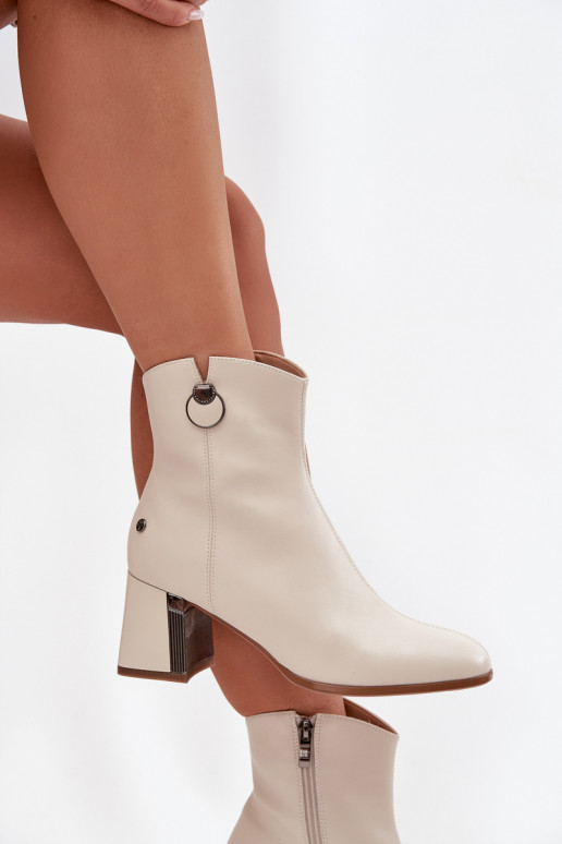 riscaldamento StivaliAbilitatoturalnej Skóry con i tacchi Deveciejka K7203-04 beige riscaldamento StivaliAbilitatoturalnej Skóry con i tacchi Deveciejka K7203-04 beige
