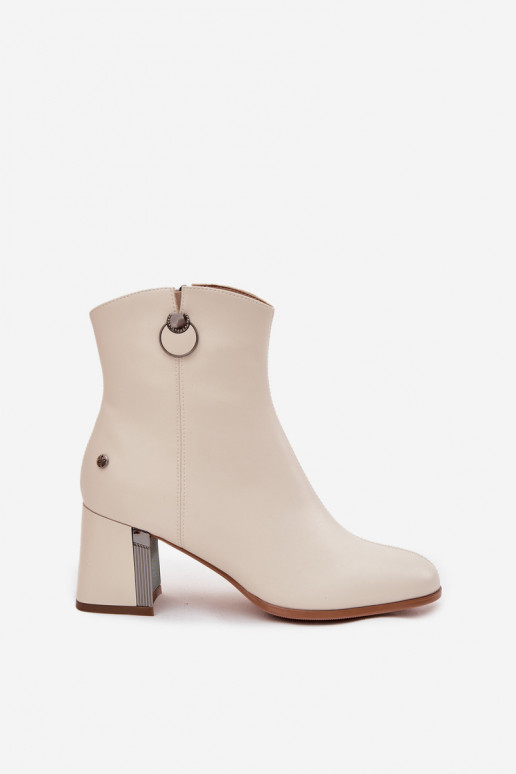riscaldamento StivaliAbilitatoturalnej Skóry con i tacchi Deveciejka K7203-04 beige riscaldamento StivaliAbilitatoturalnej Skóry con i tacchi Deveciejka K7203-04 beige