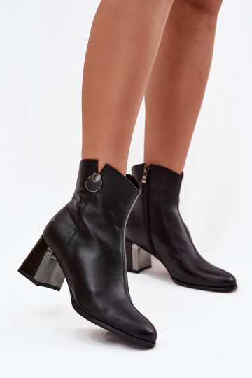 riscaldamento StivaliAbilitatoturalnej Skóry con i tacchi Deveciejka K7203-04 colore nero 2