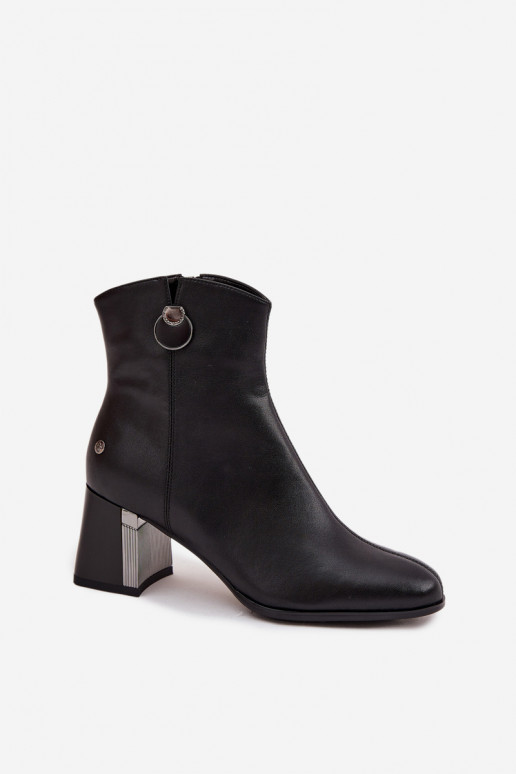 riscaldamento StivaliAbilitatoturalnej Skóry con i tacchi Deveciejka K7203-04 colore nero riscaldamento StivaliAbilitatoturalnej Skóry con i tacchi Deveciejka K7203-04 colore nero
