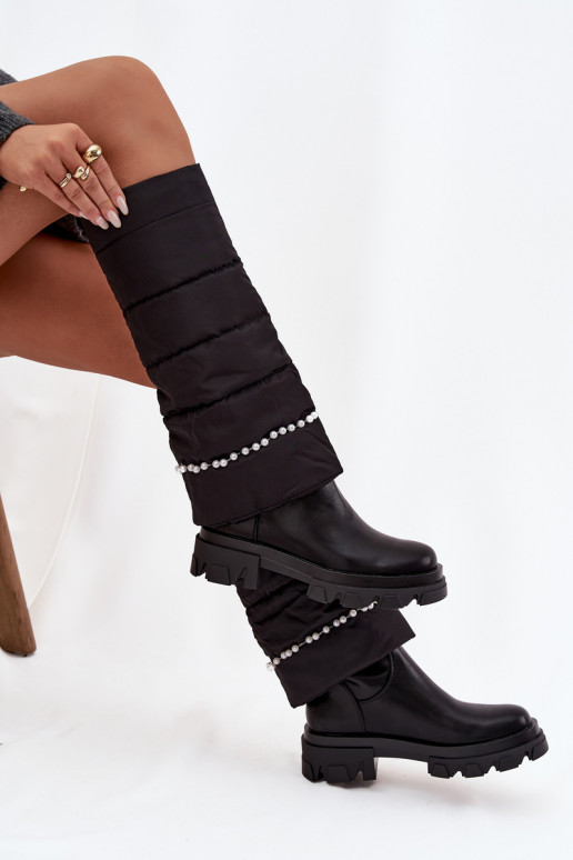 Stivali caldi con perline colore nero Irvette Stivali caldi con perline colore nero Irvette