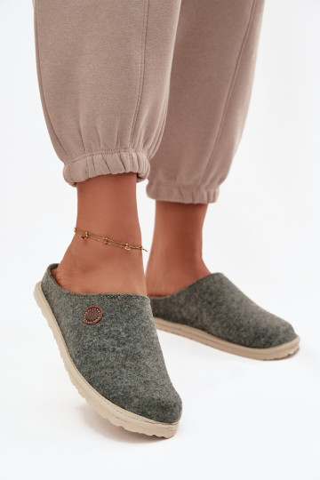 Pantofole da casa da donna Inblu CS000047 verdi 2