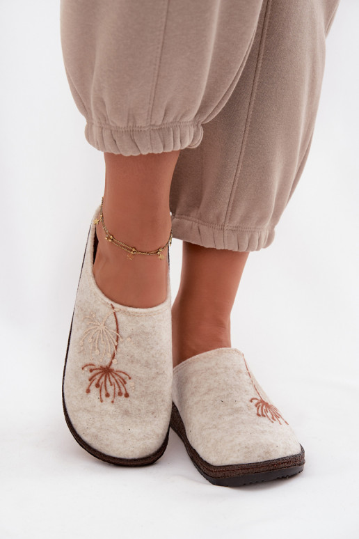 Femminile scarpe fatti in casa Pantofole Inblu NL000011 beige Femminile scarpe fatti in casa Pantofole Inblu NL000011 beige