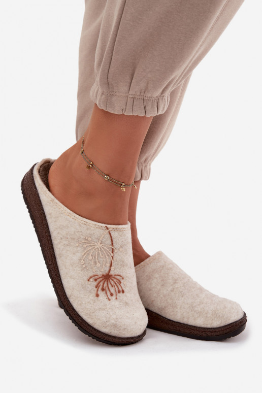 Femminile scarpe fatti in casa Pantofole Inblu NL000011 beige Femminile scarpe fatti in casa Pantofole Inblu NL000011 beige