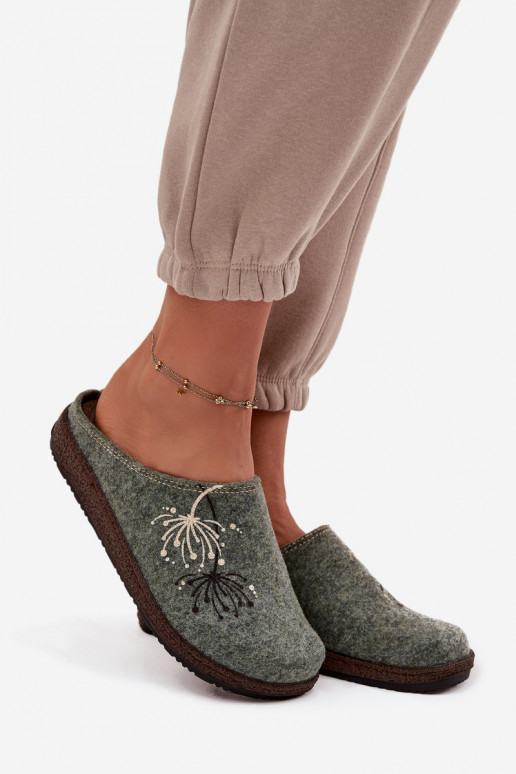 Femminile scarpe fatti in casa Pantofole Inblu NL000011 colore verde Femminile scarpe fatti in casa Pantofole Inblu NL000011 colore verde