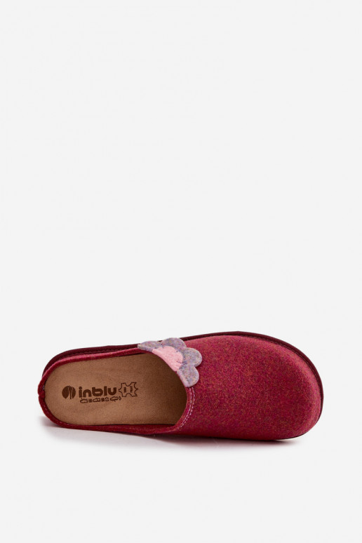 Pantofole Femminile Con un fiore Inblu CS000043 Borgogna Pantofole Femminile Con un fiore Inblu CS000043 Borgogna