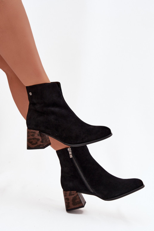 Pelle dalla pelle scamosciata Stivali da donna Deveciejka K7202-01 colore nero Pelle dalla pelle scamosciata Stivali da donna Deveciejka K7202-01 colore nero