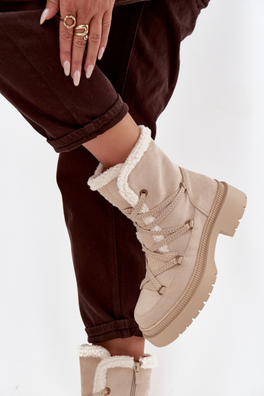 Stivali da neve Femminile con riscaldamento beige Irmara Stivali da neve Femminile con riscaldamento beige Irmara