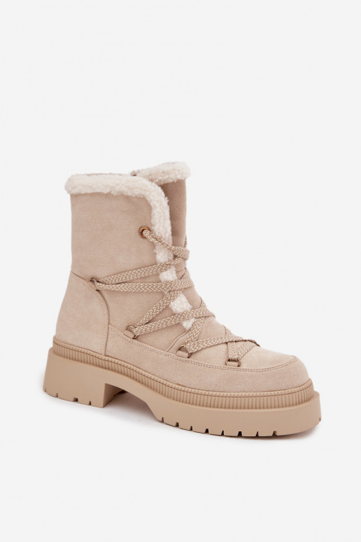 Stivali da neve Femminile con riscaldamento beige Irmara Stivali da neve Femminile con riscaldamento beige Irmara